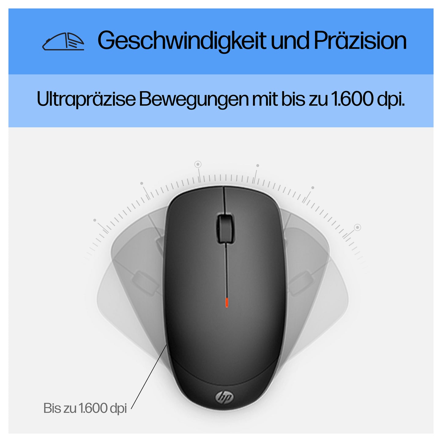 HP Tastatur+Maus 230 Kabellos Weiß Deutsch