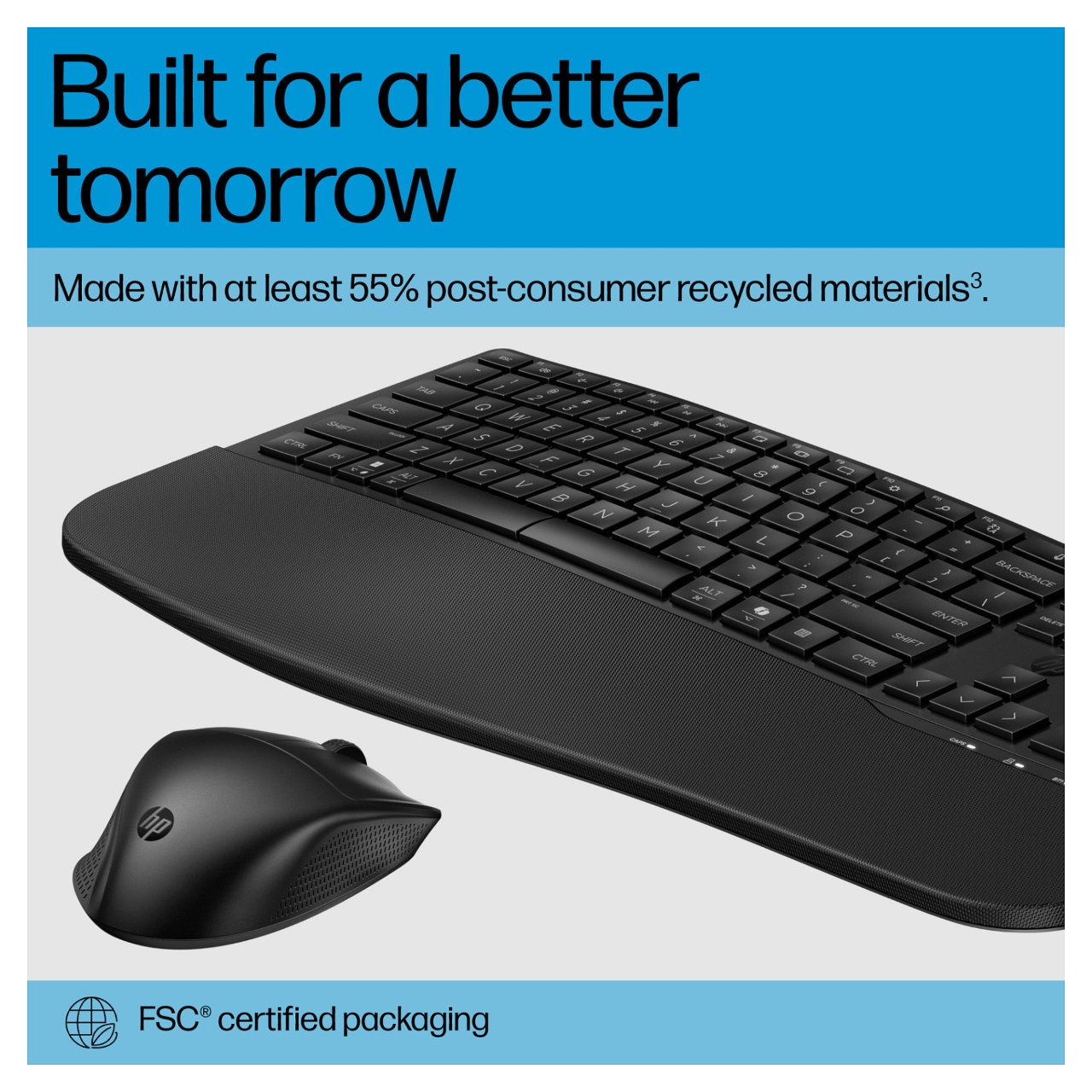 HP 685 Tastatur-und-Maus-Set Comfort Dual-Mode