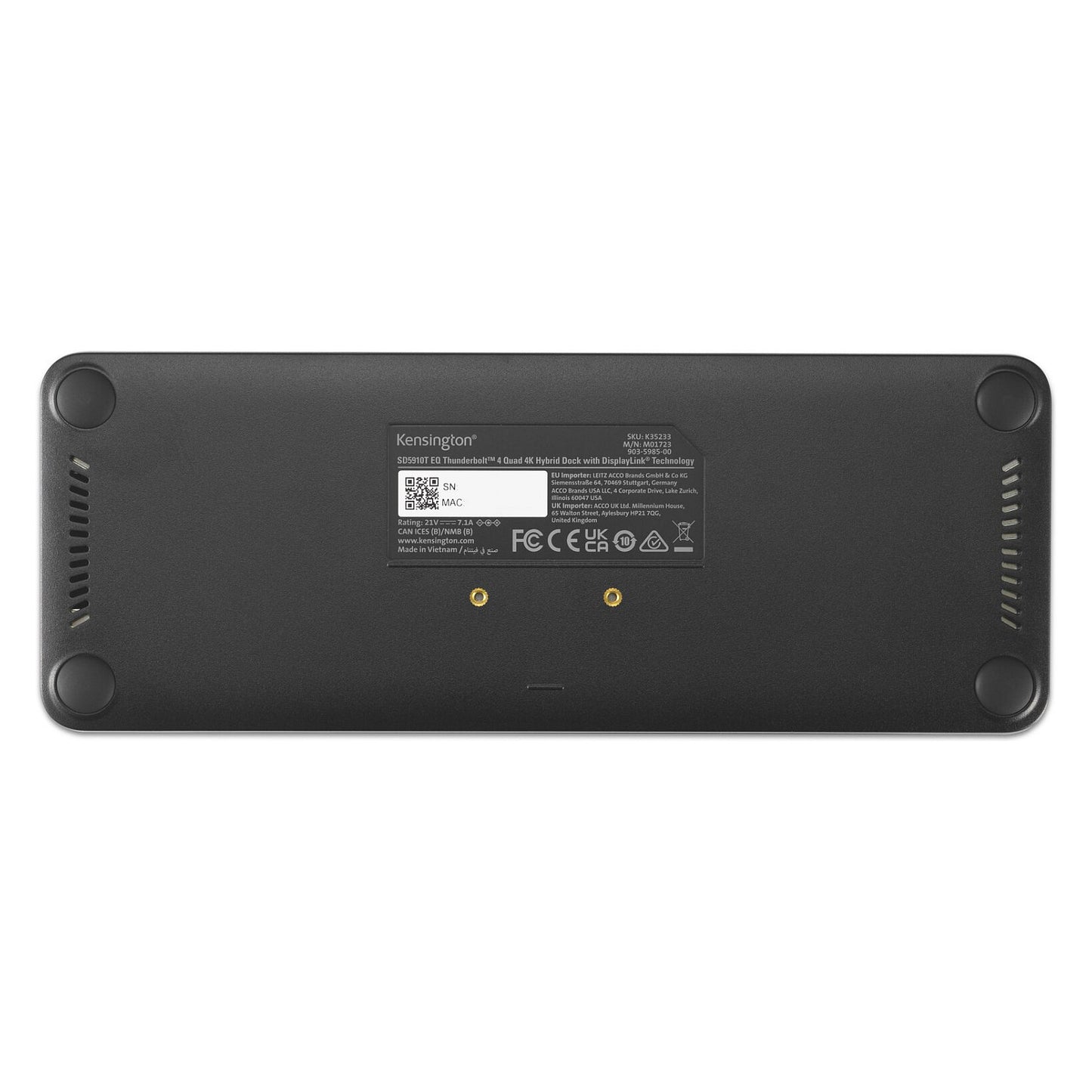 Kensington SD5920T EQ THUNDERBO QUAD 4K DOCKINGSTATION MIT 140W