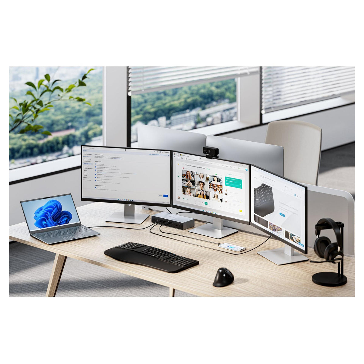 Kensington Dockingstation EQ Thunderbolt5 Triple mit 140W PD
