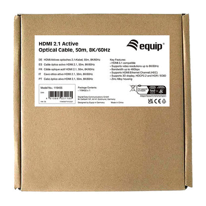 Equip HDMI UHS Ethernet 2.1 A-A St/St 50.0m 8K60Hz HDR sw