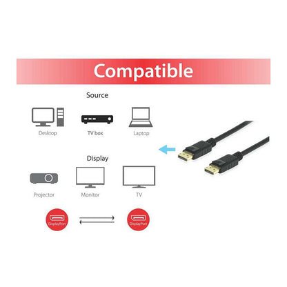 Equip DisplayPort 1.4 St/St 3.00m 8K/60Hz komp.HDCP schwarz