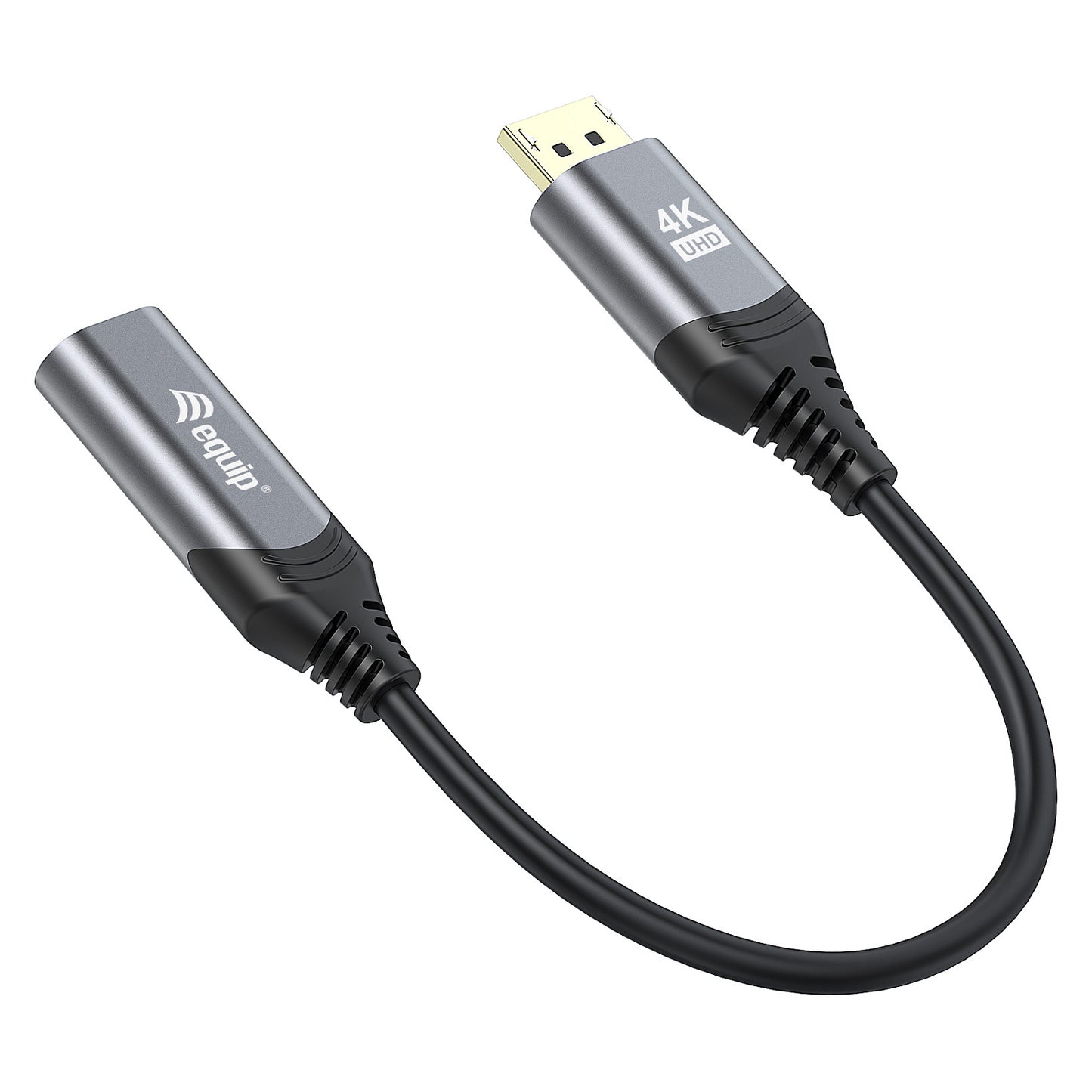 Equip Displayport->HDMI Adapter 1.2 St/Bu 4K/60Hz grau