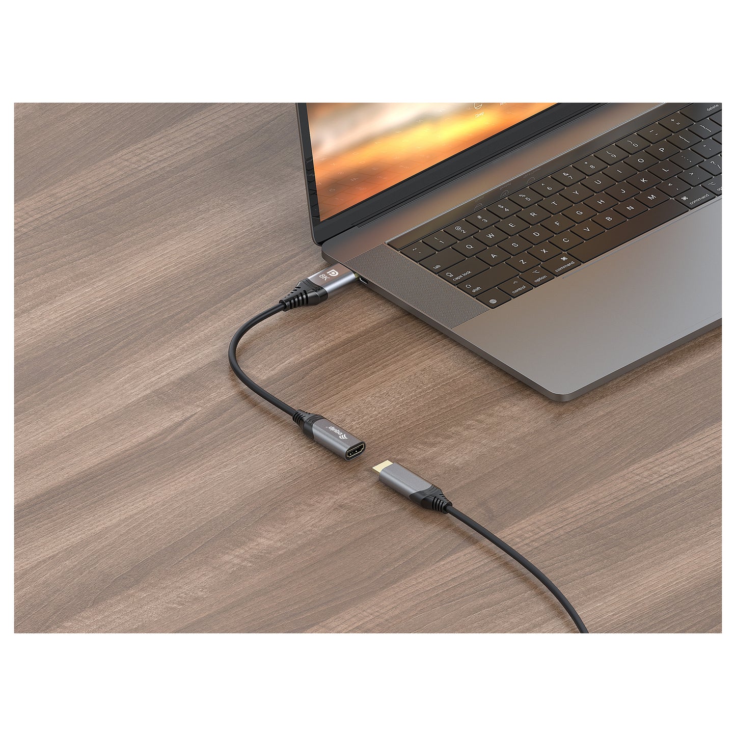 Equip Displayport->HDMI Adapter 1.4 St/Bu 8K/60Hz grau