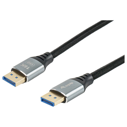 Equip DisplayPort 2.1 St/St 2.00m16K/60Hz komp.HDCP Alum. gr