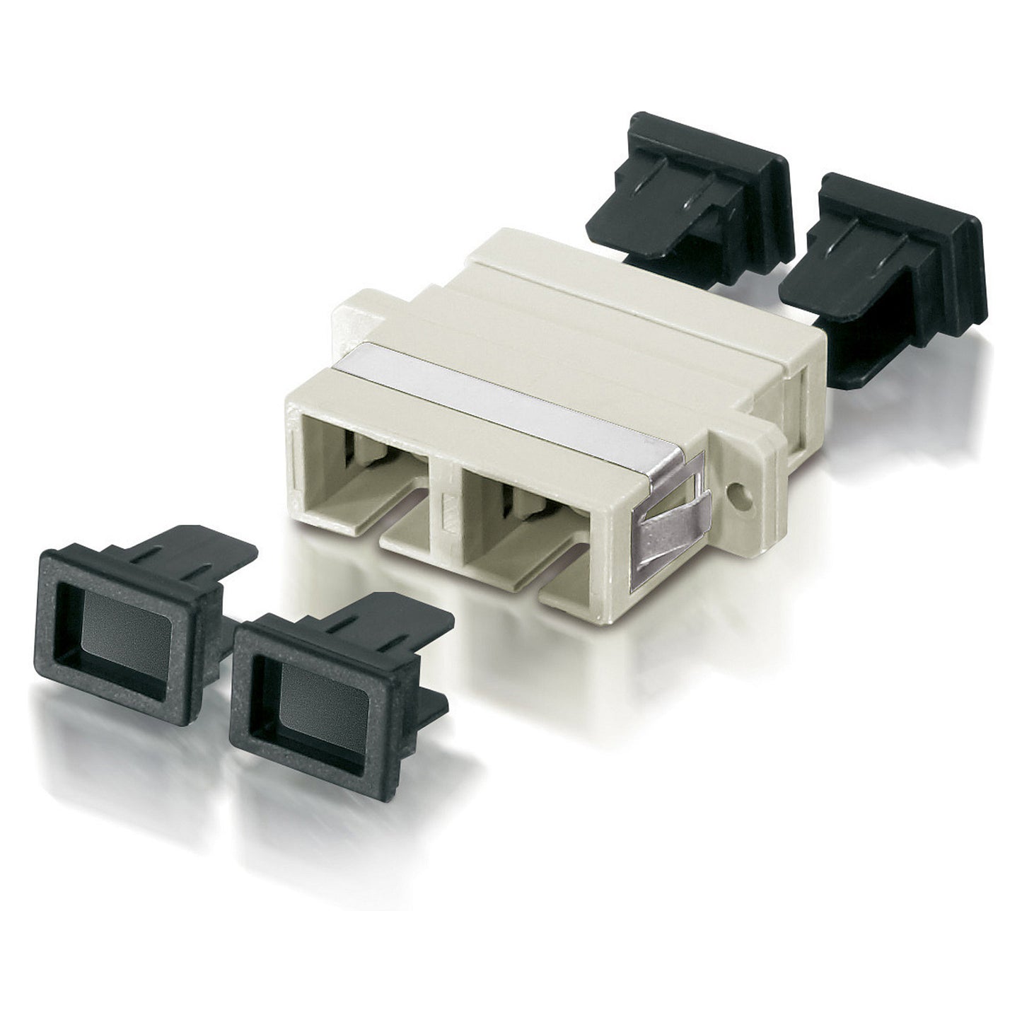 Equip LWL Verbinder SC Multimode Simplex 12 Stk Metal