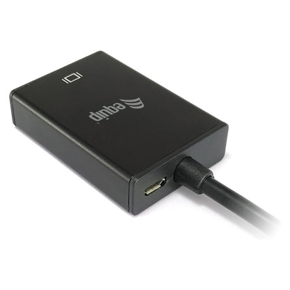 Equip VGA auf HDMI Adapter. mit Audio. schwarz. 15cm