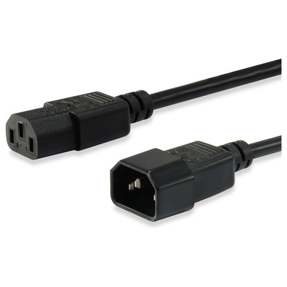 Equip Kaltgeräteverl.-Kabel IEC C14 -> IEC C13 St/Bu 3m sw