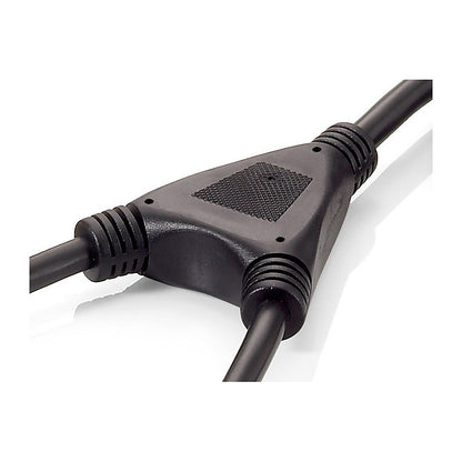Equip Y-Netzanschlusskabel Schuko -> 2x IEC C13 St/Bu