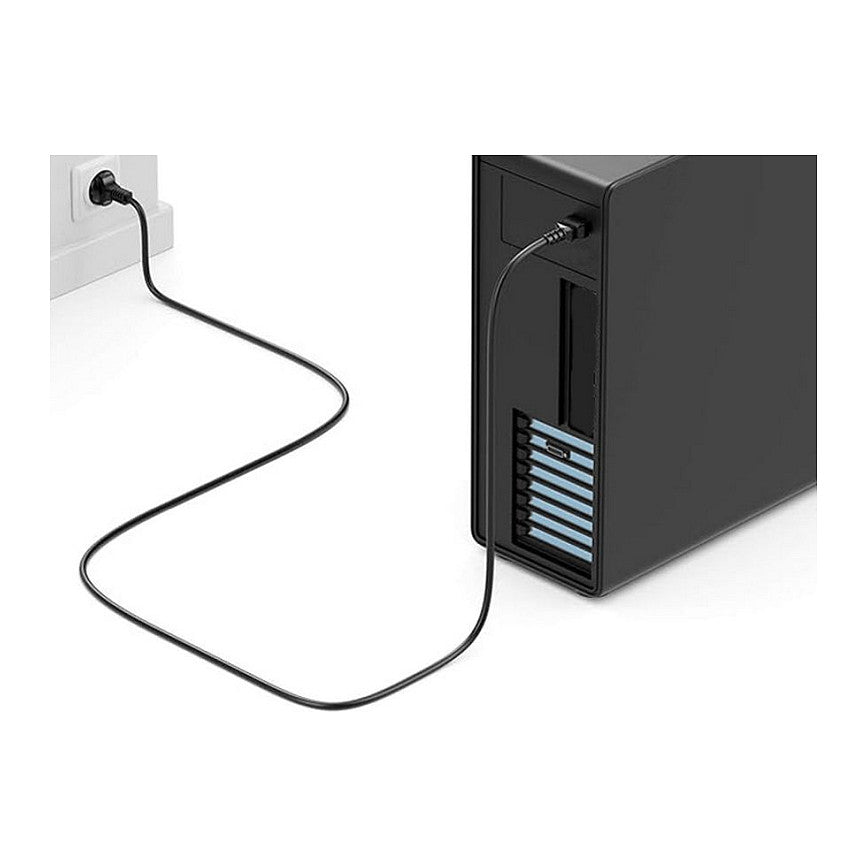 Equip Netzkabel Anschl. C18 -> Schukon. 1.80m 180°gew. sw