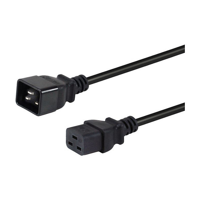 Equip Netzkabel Anschl. C20 -> C19 3.00m schwarz