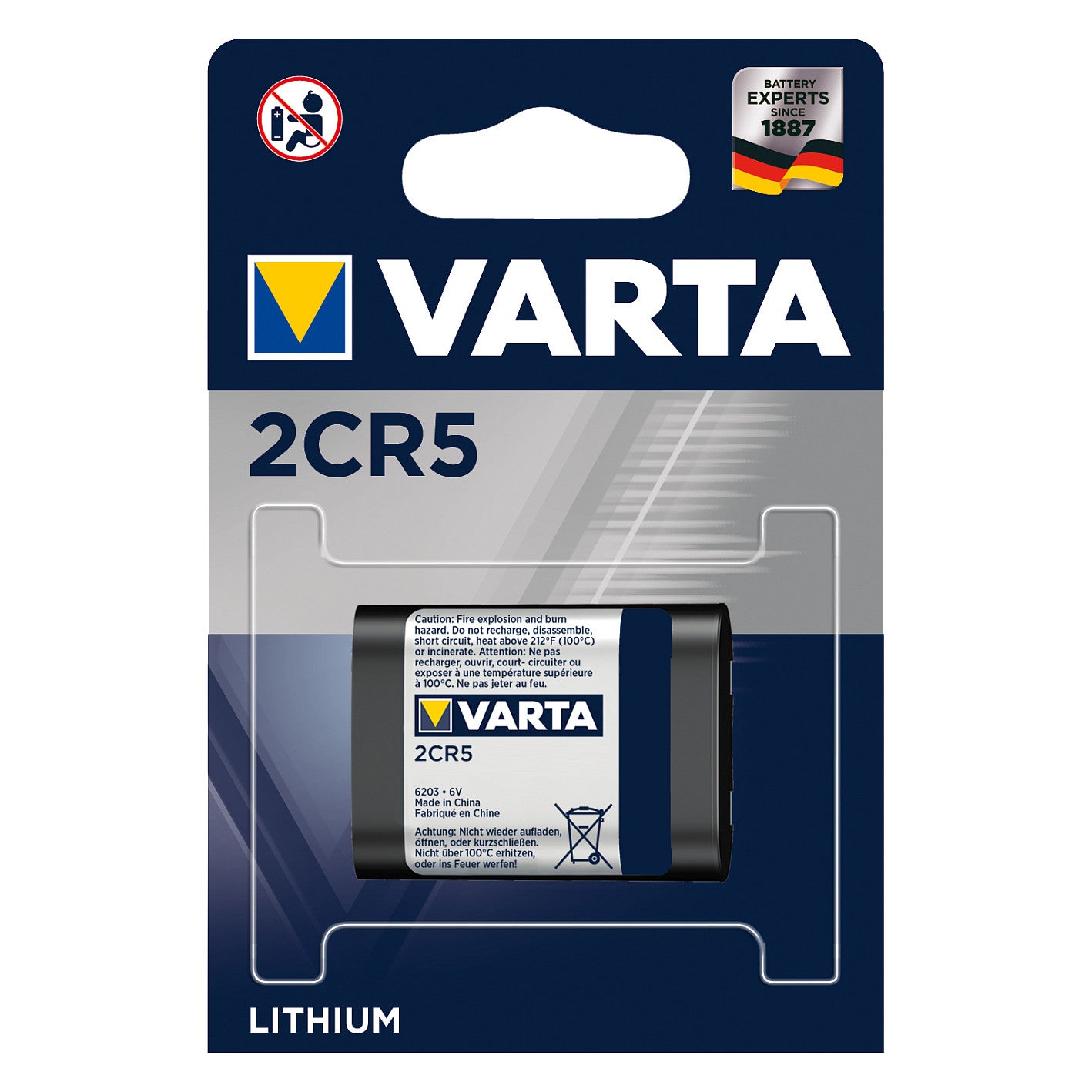 Batterie Photo 2CR5 6V *Varta*