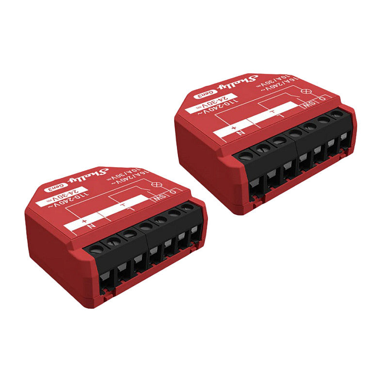 Shelly Relais "1PM Gen3 2er Pack" max 16A 1 Kanal WLAN BT