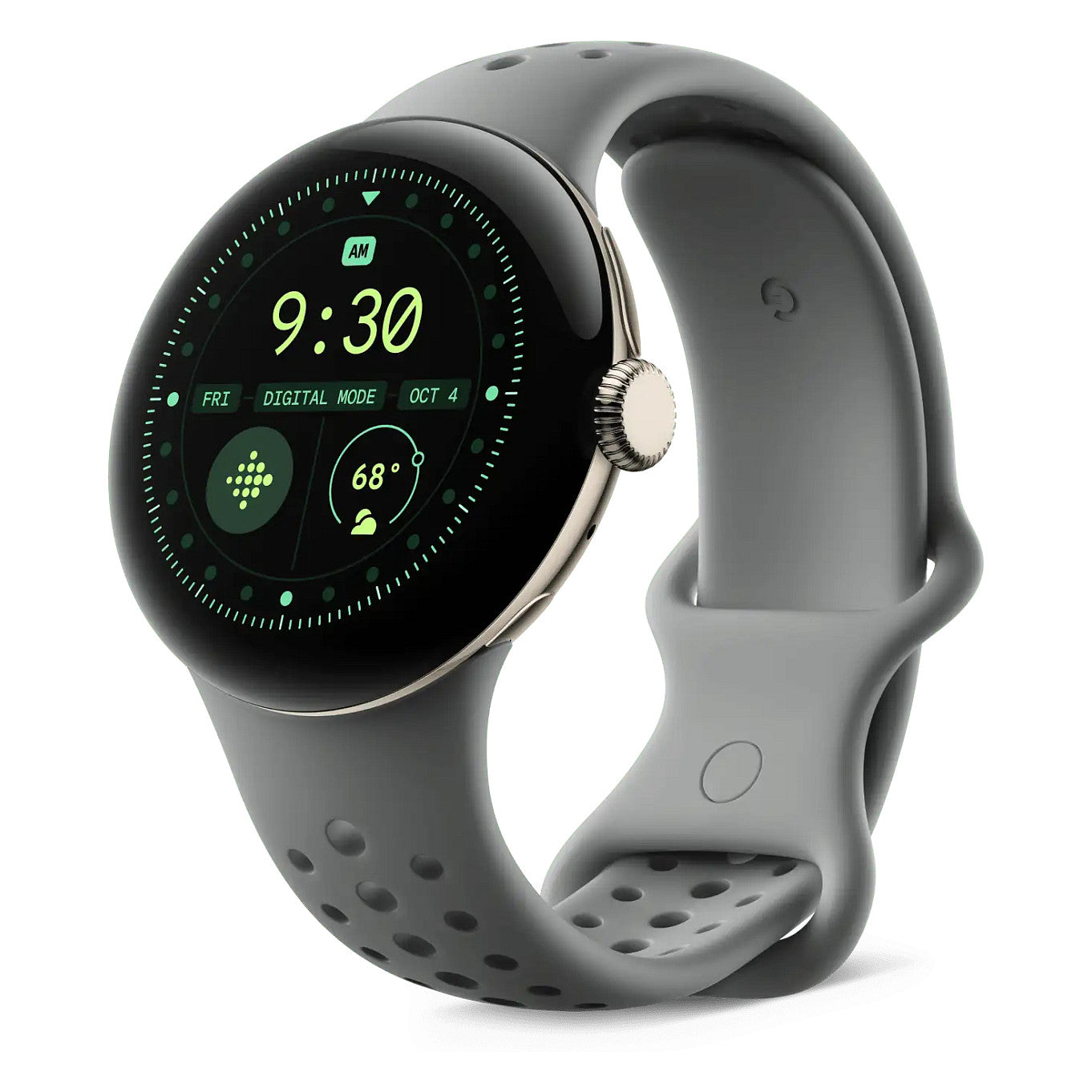 Google Pixel Watch 3 (45mm). Active Sport Band. Hazel. Small