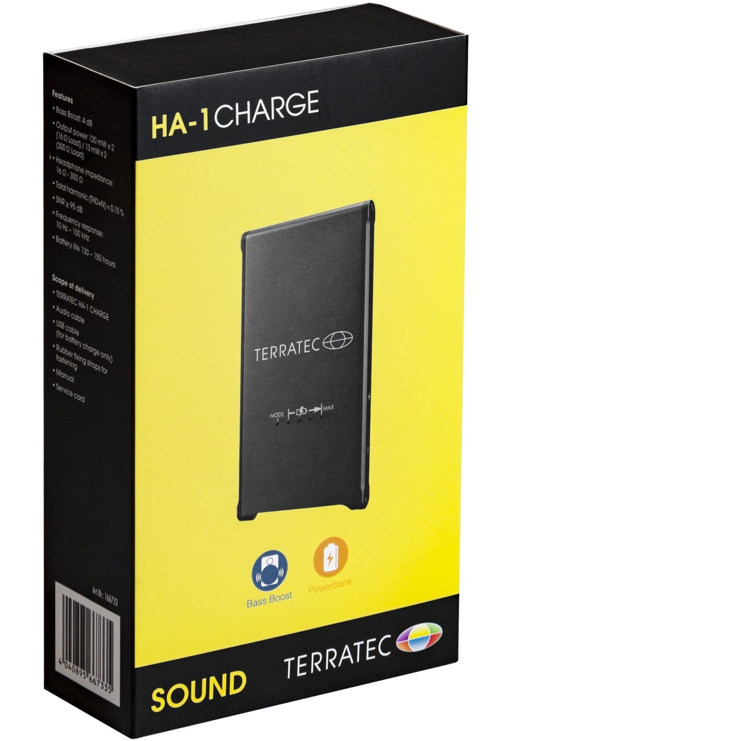 TERRATEC Kopfhörerverstärker HA-1 charge inkl. 3000 mAh PB
