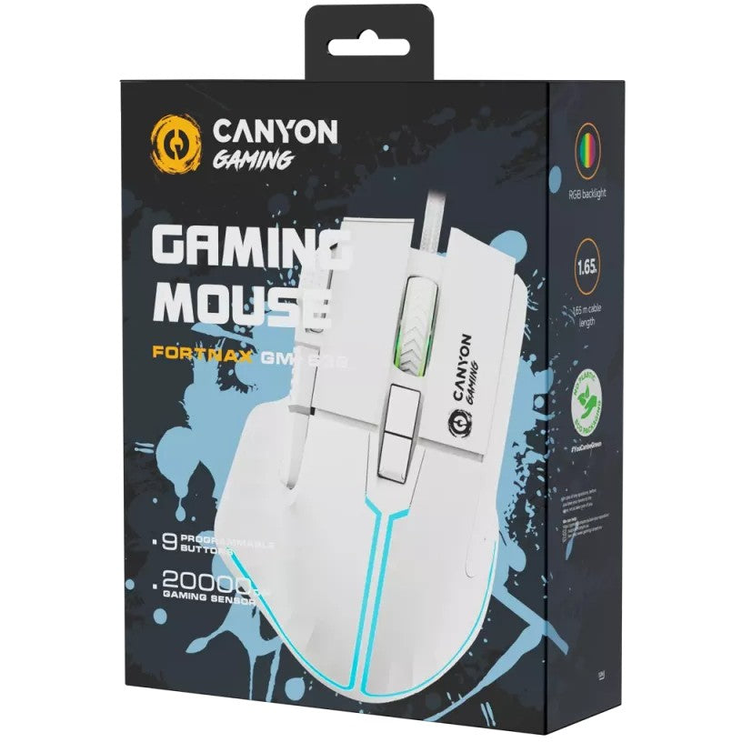 Canyon Gaming Mouse Fortnax GM-636 20000 DPI/RGB/9 Keys wh retail