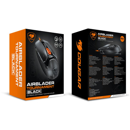 COUGAR Gaming Maus AirBlader Tournament. Kabelgeb.. Schwarz