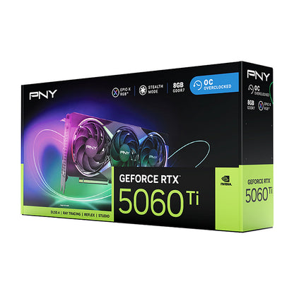 RTX 5060 TI 8GB PNY VERTO ARGB OC Triple Fan GDDR7 3 Fan