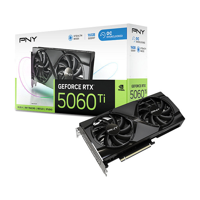 RTX 5060 TI 16GB PNY VERTO OC Dual Fan GDDR7