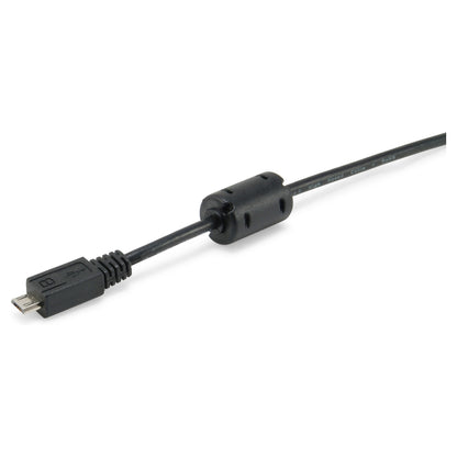 Equip Kabel USB-A 2.0 -> micro B St/St 1.80m Ferrit schwarz Polybeutel