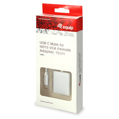 Equip Adapter USB-C -> VGA HD15 1920x1080/60Hz 0.15m si