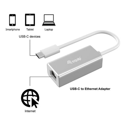 Equip Adapter USB-C -> RJ45 10/100/1000 0.15m si
