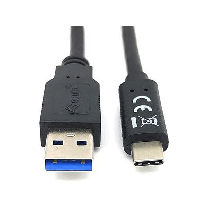 Equip Kabel USB-A 3.2 -> C St/St 2.00m 3A/20V sw