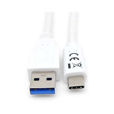 Equip Kabel USB-A 3.2 -> C St/St 1.00m 3A/20V ws