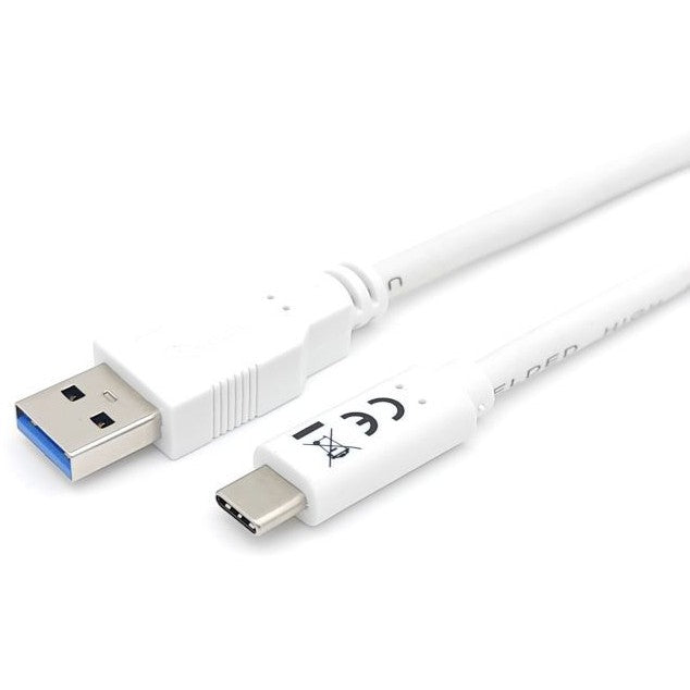 Equip Kabel USB-A 3.2 -> C St/St 2.00m 3A/20V ws