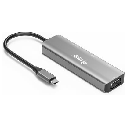 Equip Adapter USB-C -> HDMI/DisplayPort/VGA 4K/1080P/60Hz gr