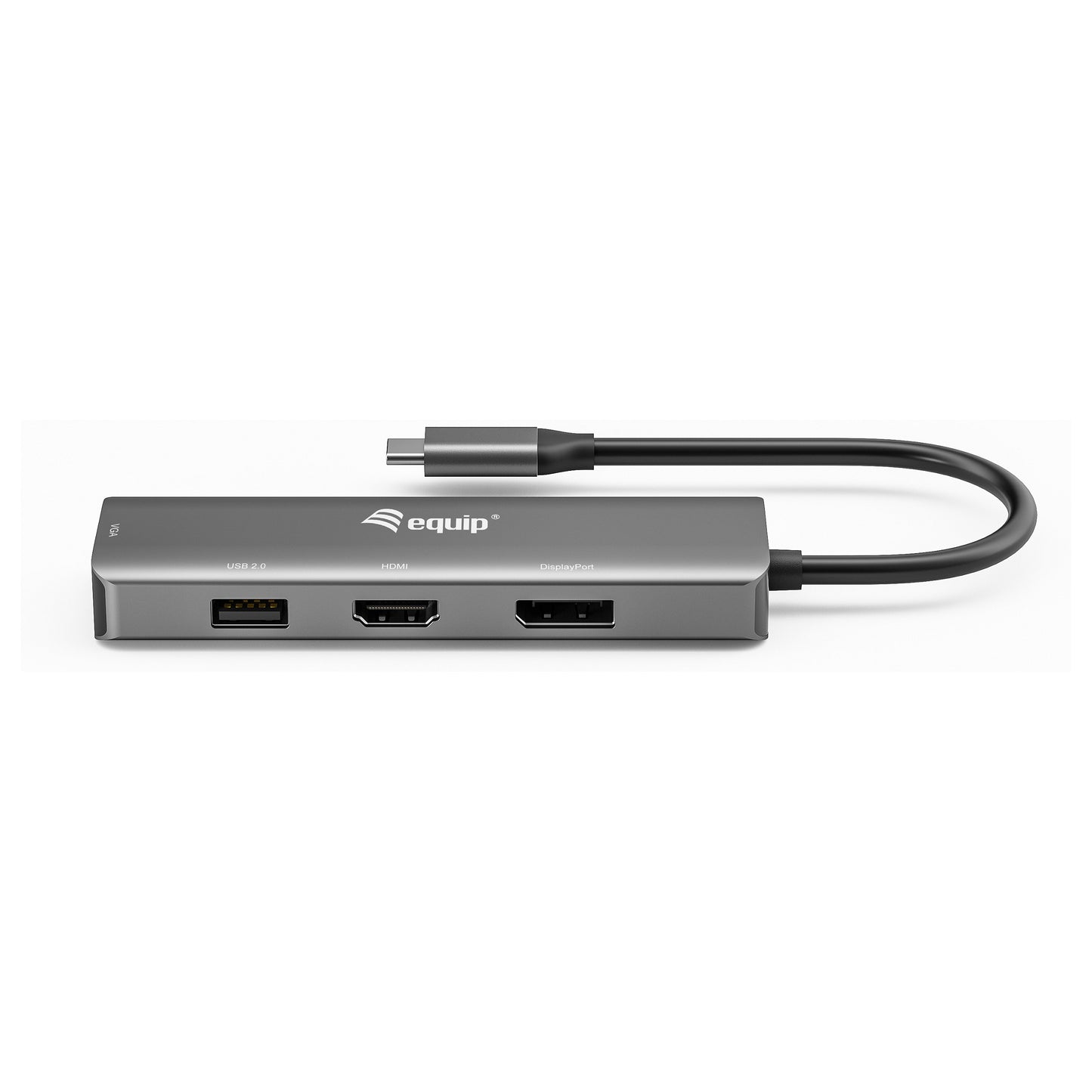Equip Adapter USB-C -> HDMI/DisplayPort/VGA 4K/1080P/60Hz gr