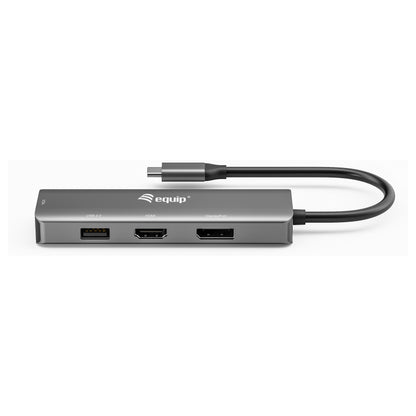 Equip Adapter USB-C -> HDMI/DisplayPort/VGA 4K/1080P/60Hz gr