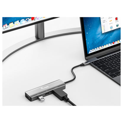 Equip Adapter USB-C -> HDMI/DisplayPort/VGA 4K/1080P/60Hz gr