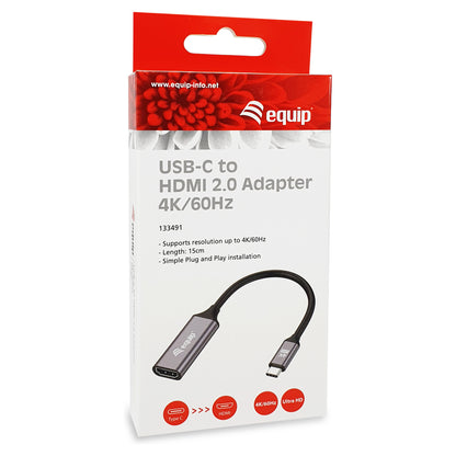 Equip Adapter USB-C -> HDMI 2.0 4K60Hz 0.15m gr