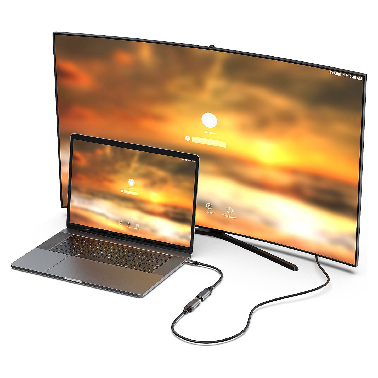 Equip Adapter USB-C -> HDMI 2.1 8K60Hz 0.15m gr