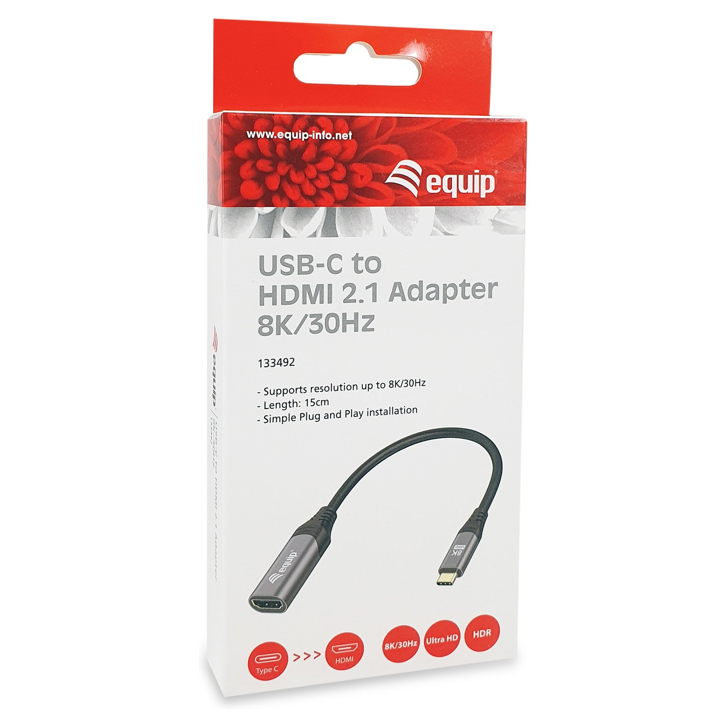 Equip Adapter USB-C -> HDMI 2.1 8K60Hz 0.15m gr