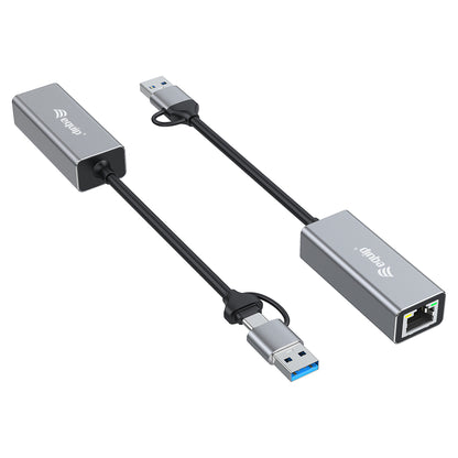 Equip Adapter USB-C -> RJ45 10/100/1000/2500 Mbps + USB-A