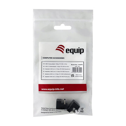 Equip Adapter USB-C -> USB-C 10Gbps. 100W PD. 2er-Pack sw