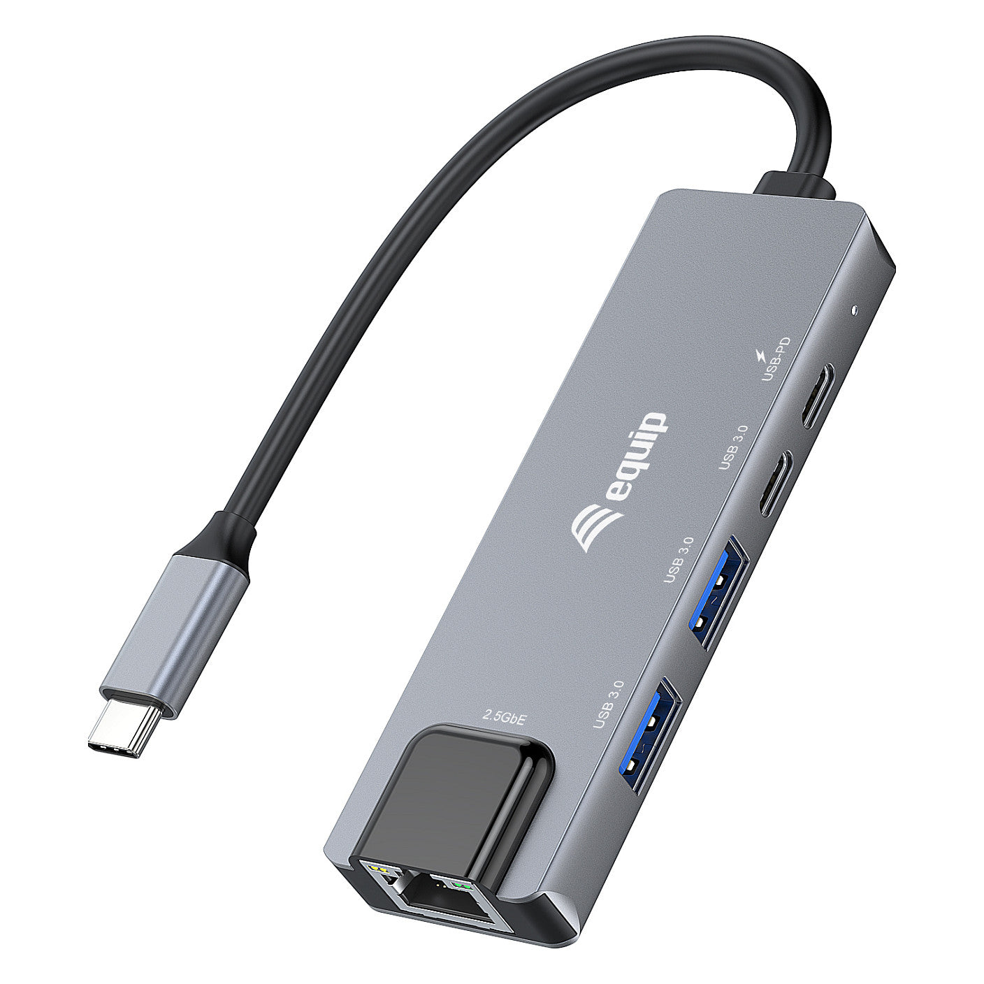 Equip Adapter USB-C -> RJ45 10/100/1000/2500 Mbps + USB 3.2