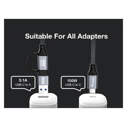 Equip Kabel USB-C 3.2 -> C/A St/St 3.00m 20Gbps schwarz