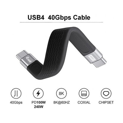 Equip Kabel USB 4 Gen.3 -> USB-C St/St 0.13m 80Gbps sw