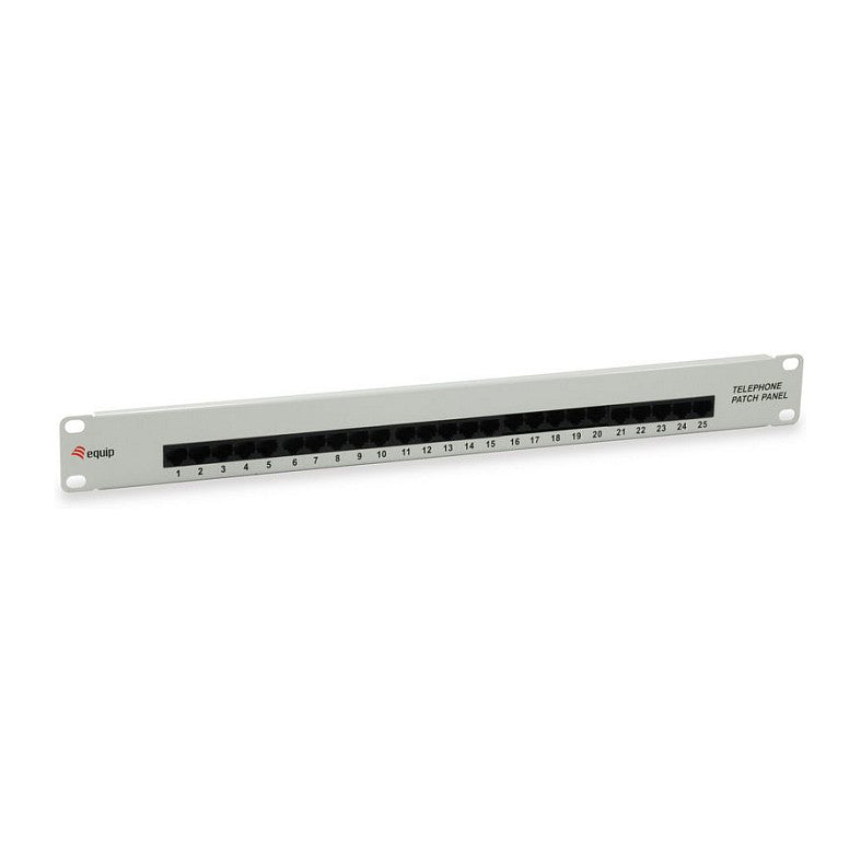 Equip Patchpanel 25x RJ45 Cat3 19" UTP 1HE ISDN hellgrau