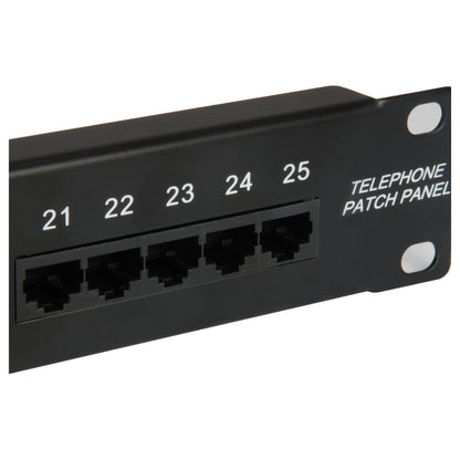 Equip Patchpanel 25x RJ45 Cat3 19" UTP 1HE ISDN schwarz