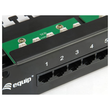 Equip Patchpanel 25x RJ45 Cat3 19" UTP 1HE ISDN schwarz
