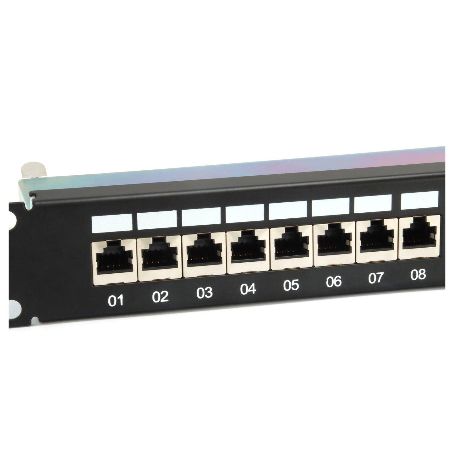 Equip Patchpanel 24x RJ45 Cat6A 19" FTP 1HE ISO/IEC schwarz