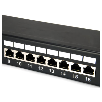 Equip Patchpanel 24x RJ45 Cat5e 19" FTP 1HE schwarz