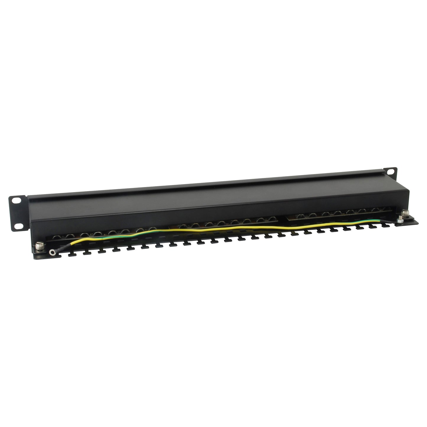 Equip Patchpanel 24x RJ45 Cat6 19" FTP 1HE ISO/IEC schwarz