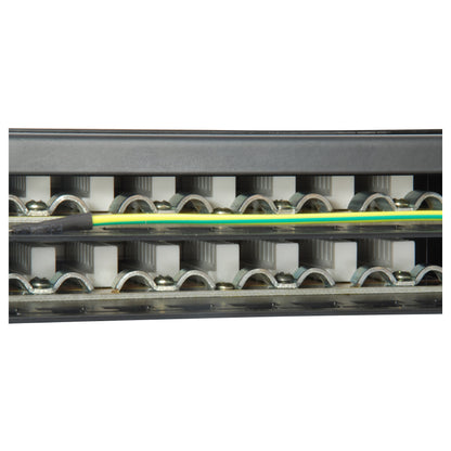 Equip Patchpanel 48x RJ45 Cat6 19" FTP 1HE ISO/IEC schwarz