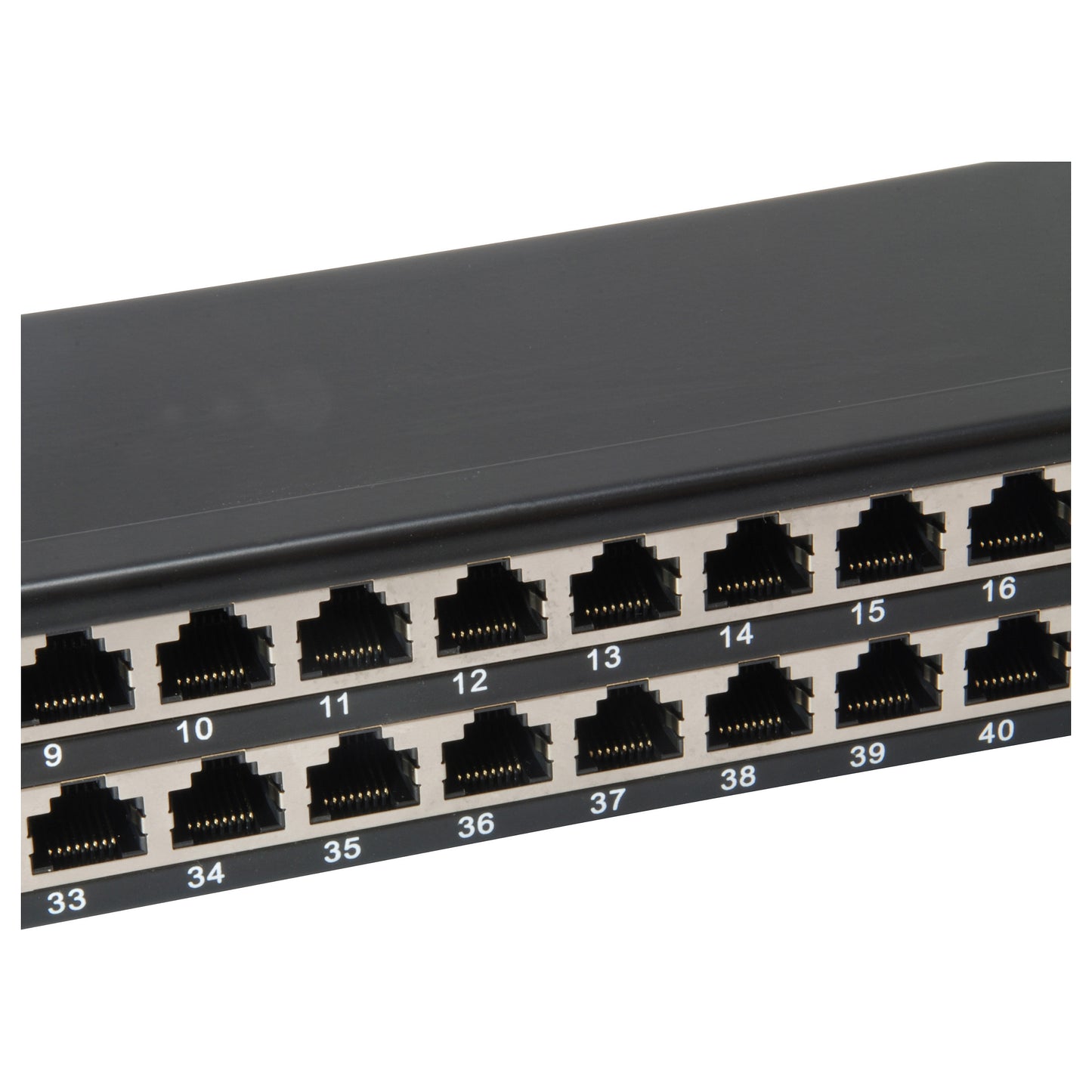 Equip Patchpanel 48x RJ45 Cat6 19" FTP 1HE ISO/IEC schwarz