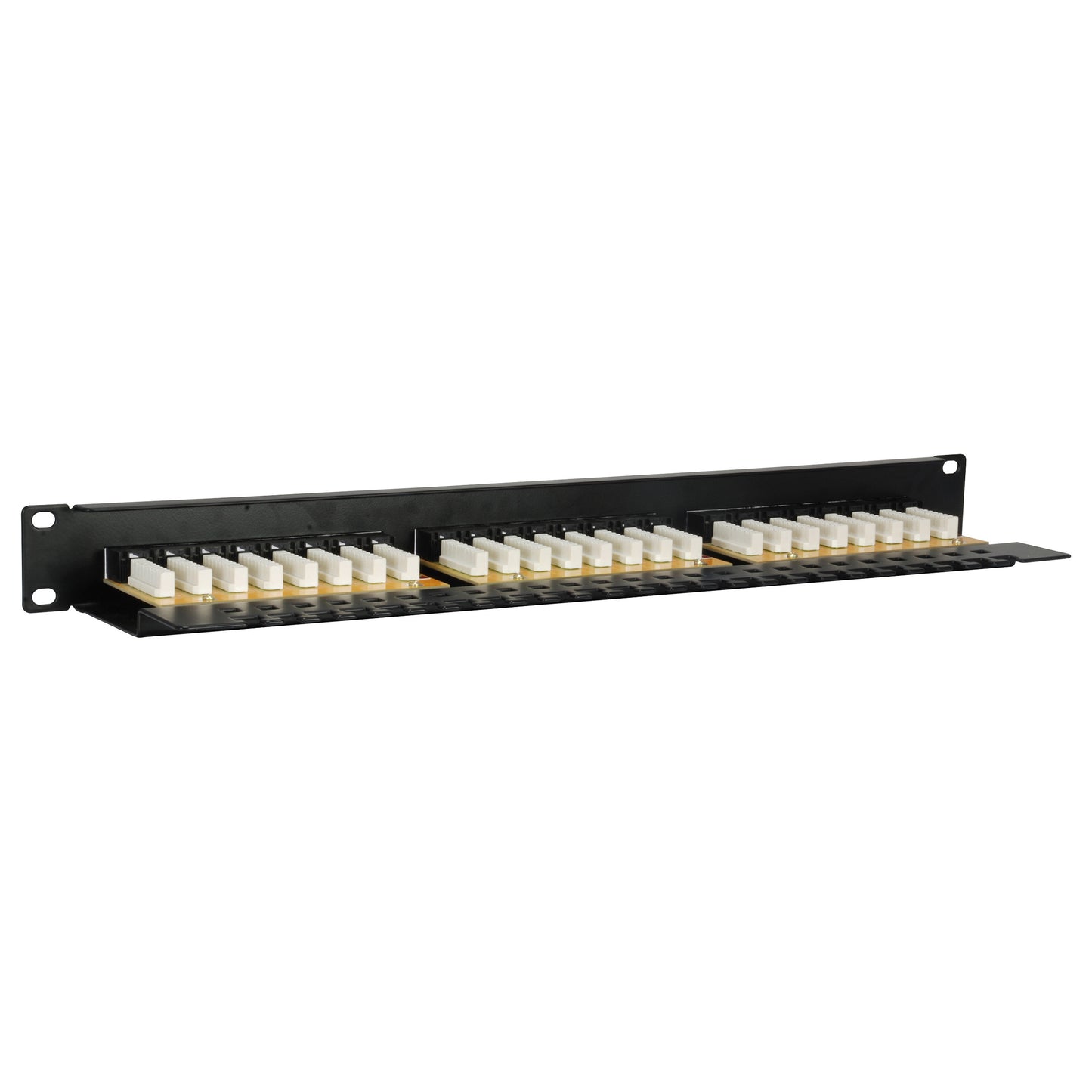 Equip Patchpanel 24x Cat6 19" UTP 1HE Keystone Montage sw